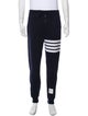 Thom Browne Striped Grosgrain Trim Lounge Bottoms