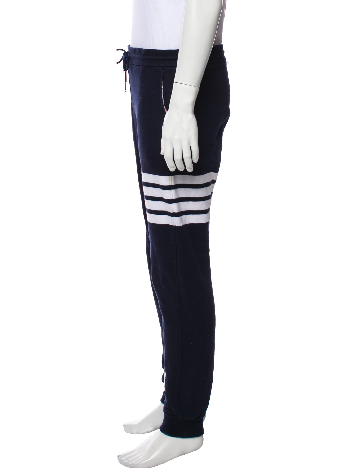 Thom Browne Striped Grosgrain Trim Lounge Bottoms