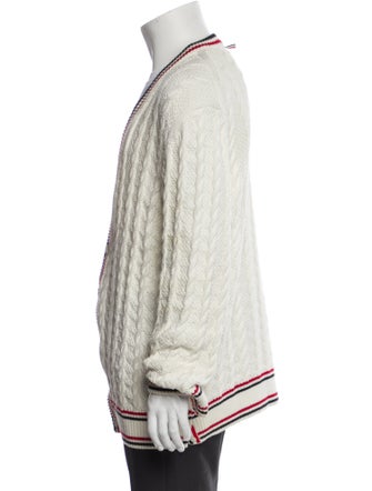 Thom Browne Striped V-Neck Cardigan