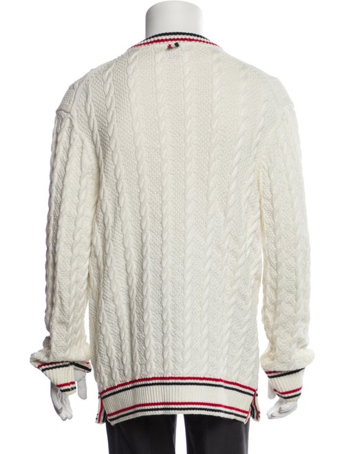 Thom Browne Striped V-Neck Cardigan