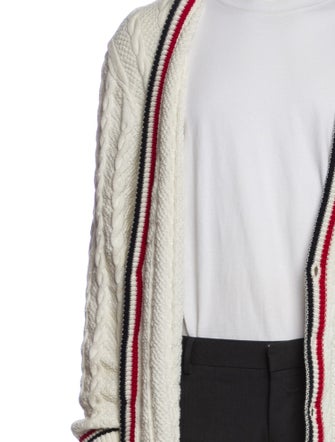 Thom Browne Striped V-Neck Cardigan