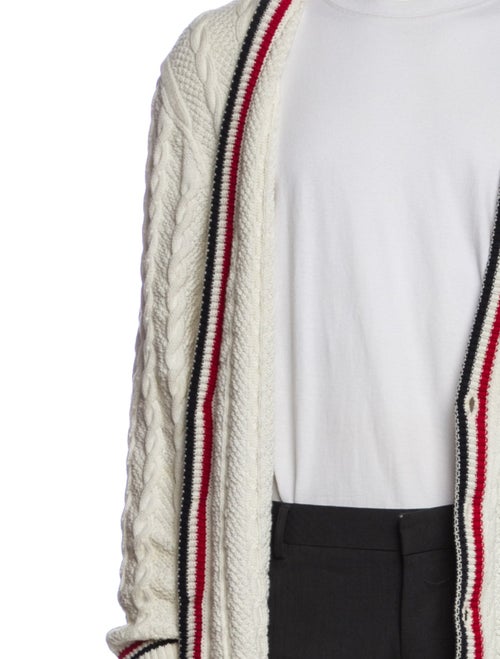 Thom Browne Striped V-Neck Cardigan