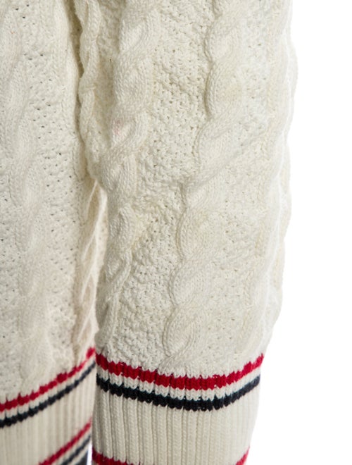 Thom Browne Striped V-Neck Cardigan