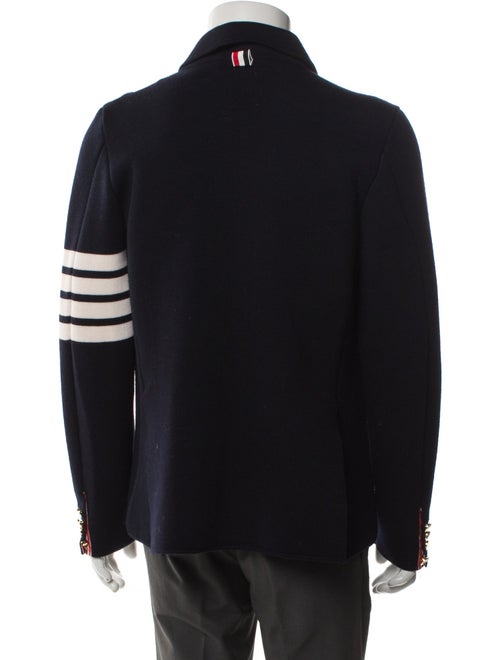 Thom Browne 4-Bar Sport Coat Wool Polo Sweater