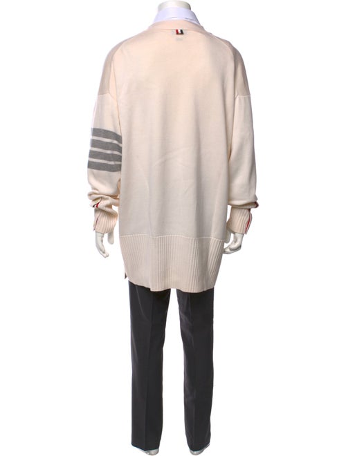 Thom Browne Merino Wool V-Neck Cardigan