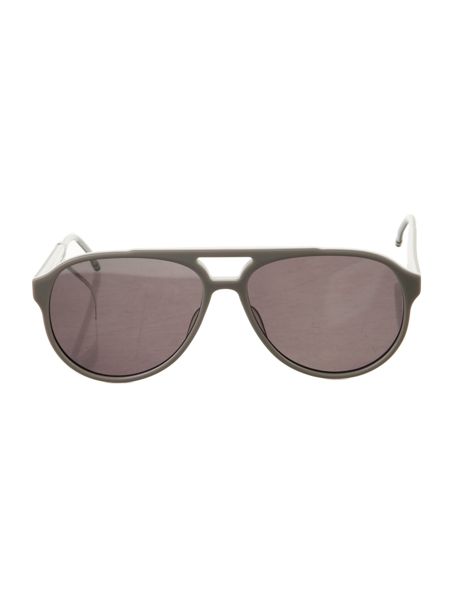 Thom Browne Aviator Mirrored Sunglasses