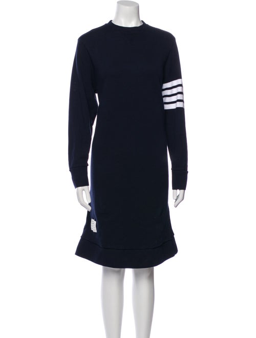 Thom Browne Crew Neck Knee-Length Dress