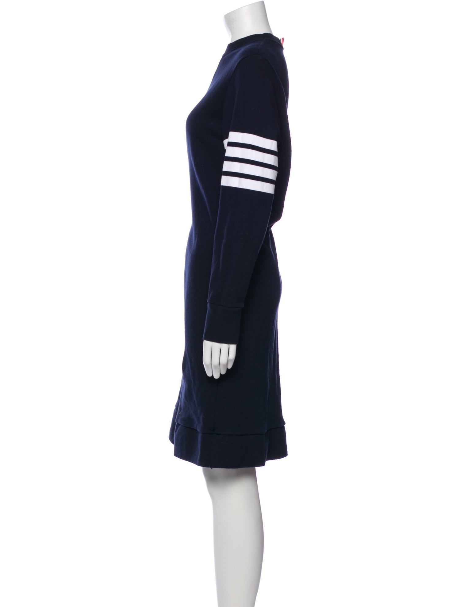 Thom Browne Crew Neck Knee-Length Dress
