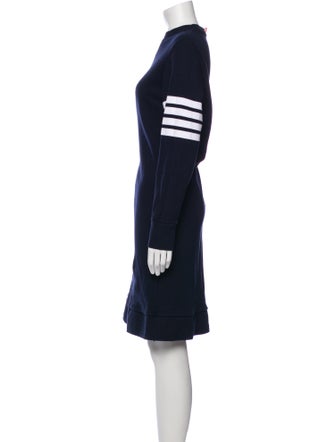 Thom Browne Crew Neck Knee-Length Dress