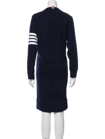 Thom Browne Crew Neck Knee-Length Dress