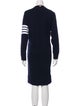 Thom Browne Crew Neck Knee-Length Dress
