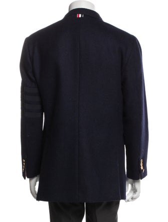 Thom Browne Wool Grosgrain Trim Blazer