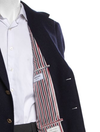 Thom Browne Wool Grosgrain Trim Blazer