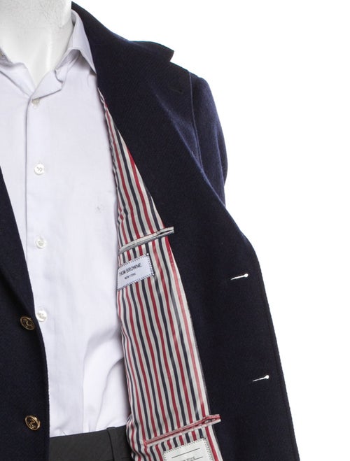 Thom Browne Wool Grosgrain Trim Blazer