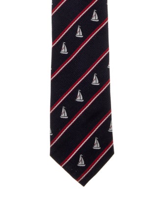 Thom Browne Silk Patterned Tie