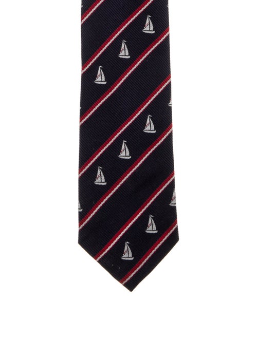 Thom Browne Silk Patterned Tie