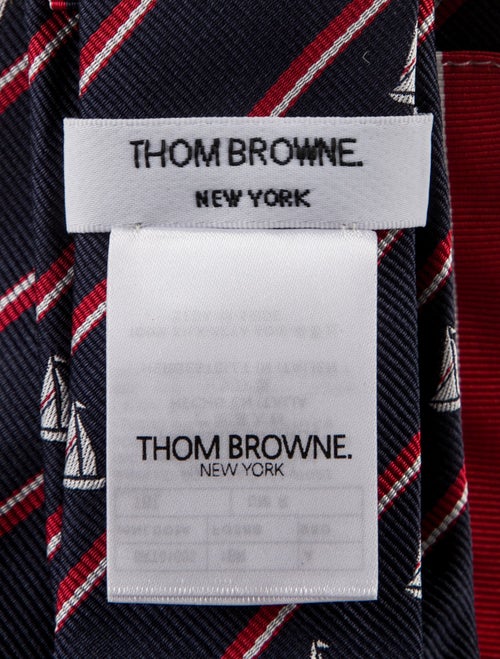 Thom Browne Silk Patterned Tie
