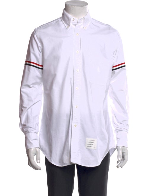 Thom Browne Striped Long Sleeve Dress Shirt