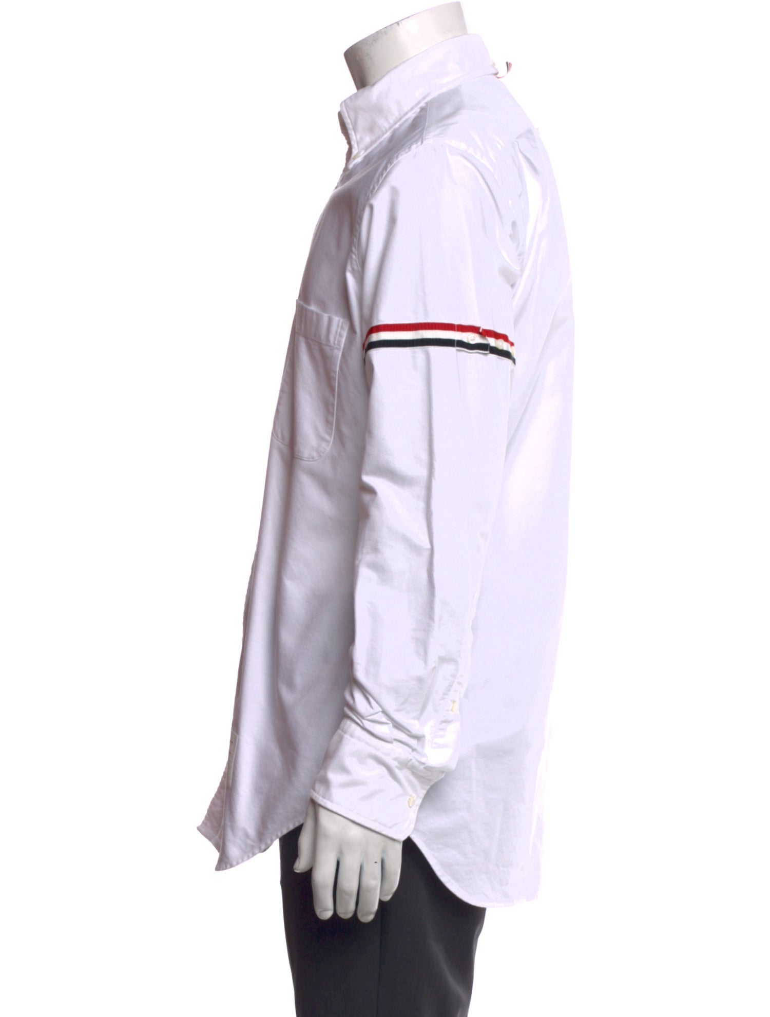 Thom Browne Striped Long Sleeve Dress Shirt