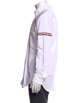 Thom Browne Striped Long Sleeve Dress Shirt