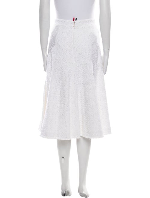 Thom Browne Grosgrain Trim Midi Length Skirt