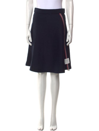 Thom Browne Grosgrain Trim Knee-Length Skirt