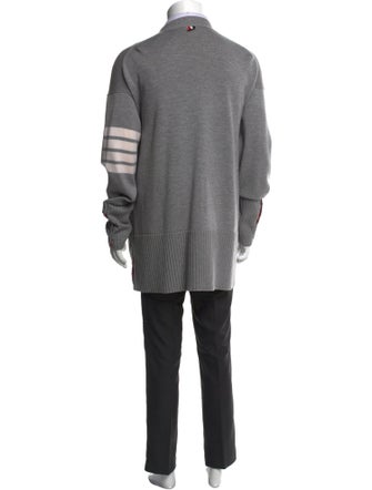 Thom Browne 4 Bar Stripe Merino Wool Cardigan