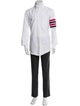 Thom Browne 4 Bar Stripe Striped Western Shirt