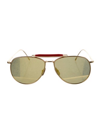 Thom Browne Tb 015 Ltd Aviator Sunglasses