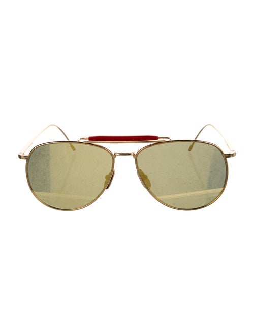 Thom Browne Tb 015 Ltd Aviator Sunglasses