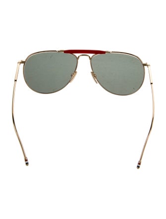 Thom Browne Tb 015 Ltd Aviator Sunglasses