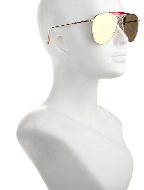 Thom Browne Tb 015 Ltd Aviator Sunglasses