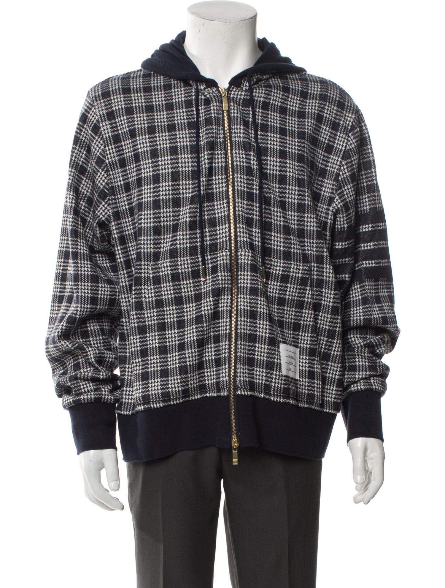 Thom Browne Plaid Print Windbreaker