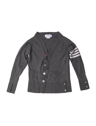 Thom Browne Merino Wool Striped Cardigan