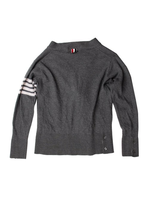 Thom Browne Merino Wool Striped Cardigan