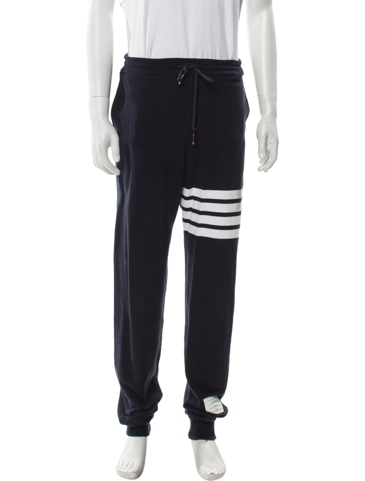 Thom Browne 4-Bar Striped Lounge Bottoms