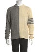 Thom Browne Wool Colorblock Pattern Pullover