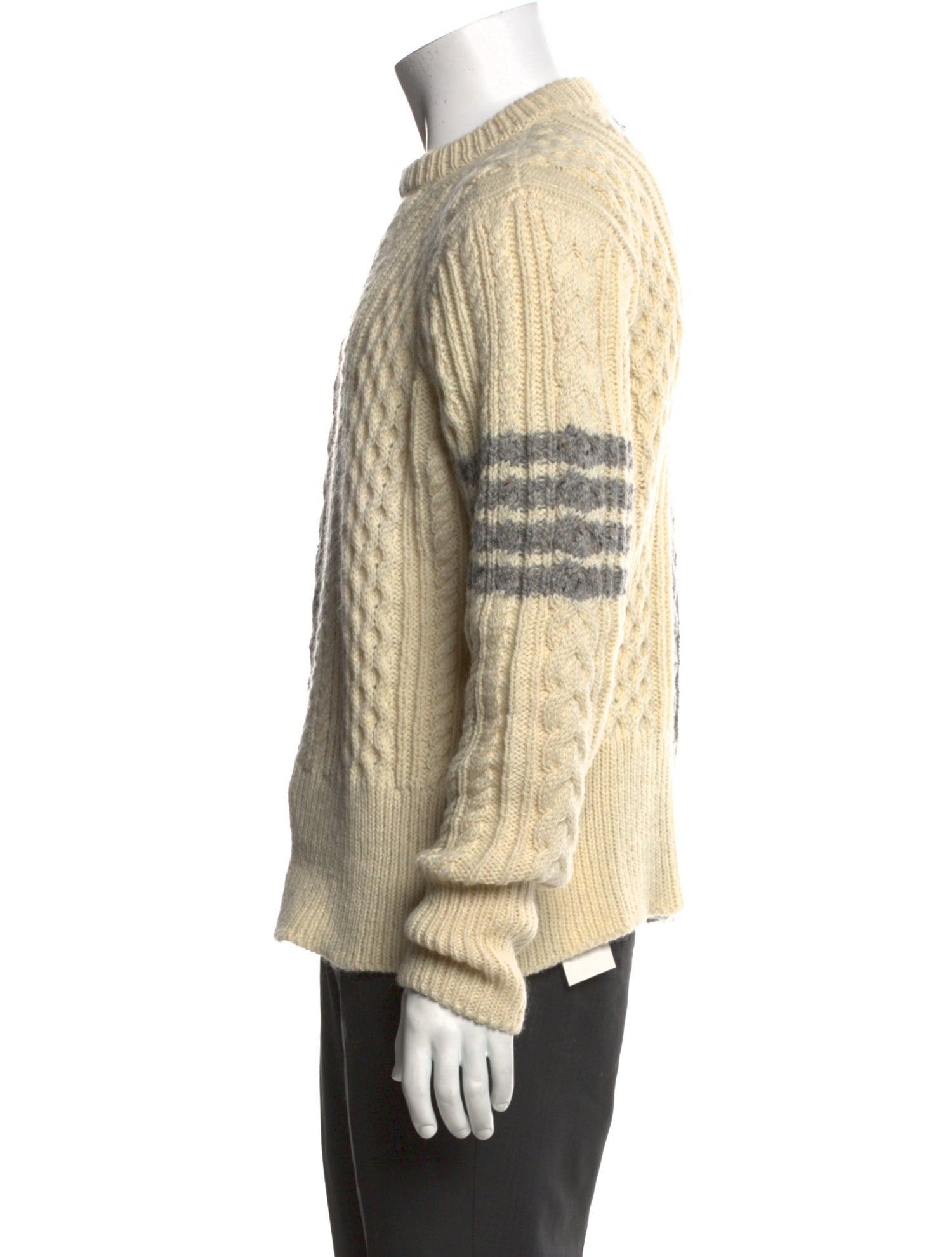 Thom Browne Wool Colorblock Pattern Pullover