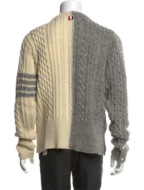 Thom Browne Wool Colorblock Pattern Pullover