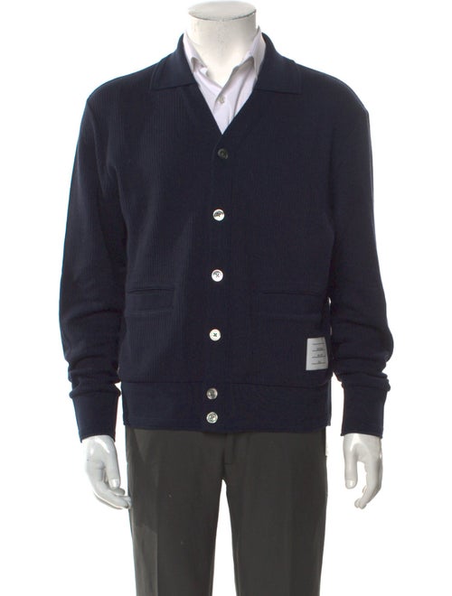 Thom Browne V-Neck Long Sleeve Cardigan