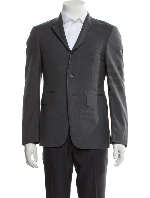 Thom Browne Wool Grosgrain Trim Suit Vest
