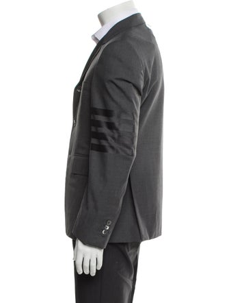 Thom Browne Wool Grosgrain Trim Suit Vest