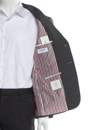 Thom Browne Wool Grosgrain Trim Suit Vest