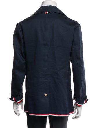 Thom Browne Graphic Print Peacoat