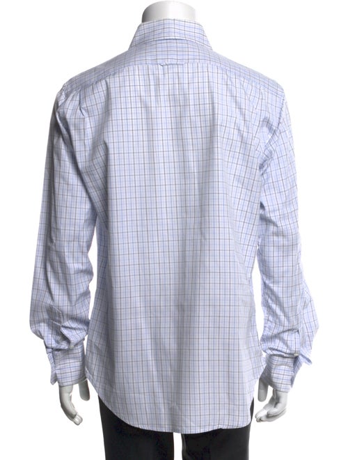 Thom Browne Plaid Print Long Sleeve Shirt