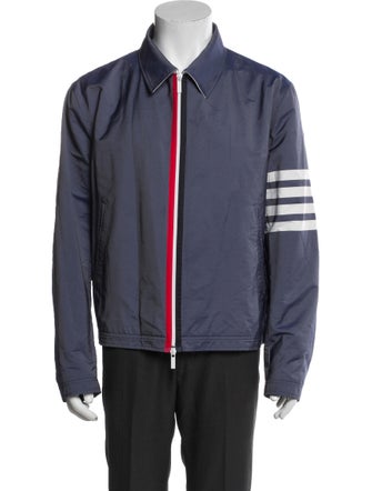 Thom Browne Striped Windbreaker