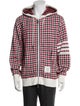 Thom Browne Plaid Print V-Neck Cardigan