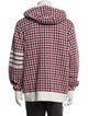 Thom Browne Plaid Print V-Neck Cardigan