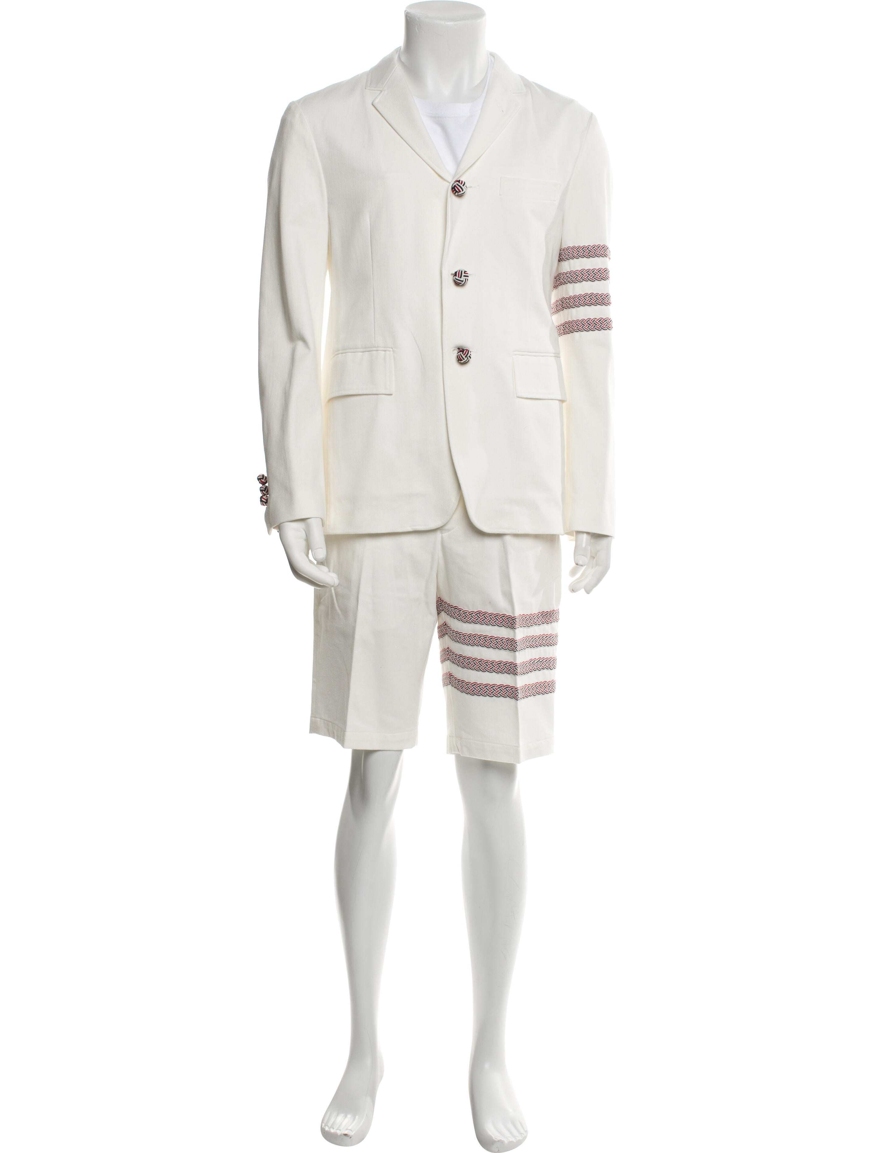 Thom Browne 4-Bar Two-Piece Suit
