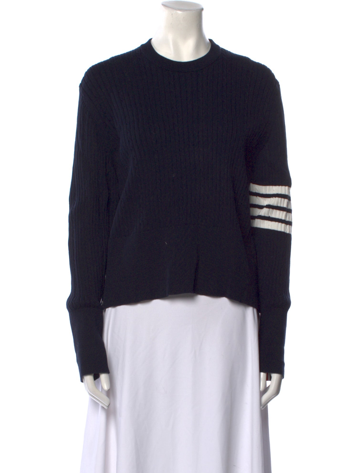 Thom Browne 4-Bar Graphic Print Sweater